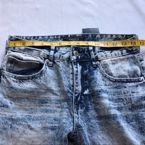 Forever 21 Acid Wash Distressed Jean Shorts - Picture 10 of 11